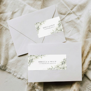 Dusty Sage green Wedding Return Address Label