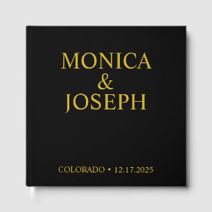 Dusty Sky Blue Guest Book Gift, Personalised Luxur