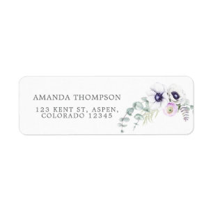 Dusty Violet Watercolor Floral