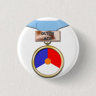 Dutch Ace medal button