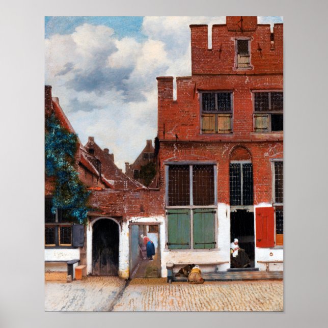 Dutch Alley, Johannes Vermeer Poster (Front)
