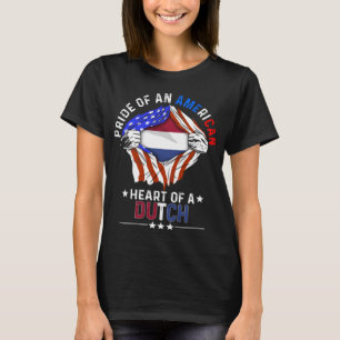Dutch American Foreign Netherlands Flag T-Shirt