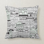 Dutch amsterdam illustration home pattern cushion<br><div class="desc">Cute dutch pattern with traditional holland housing. Typical Amsterdam buildings. Cute gift as a souvernir for europe and holland lovers. Or for yourself as a cute reminder of your european travelling this summer.</div>