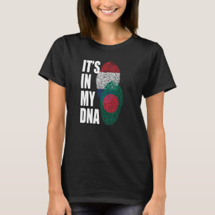 Dutch And Bangladeshi Mix DNA Flag Heritage T-Shirt