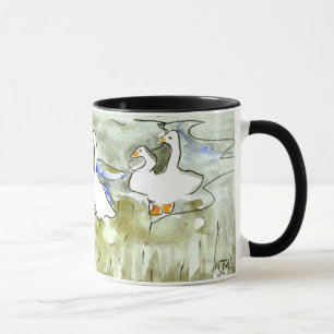 Dutch Art Nouveau Ducks and Geese Mug