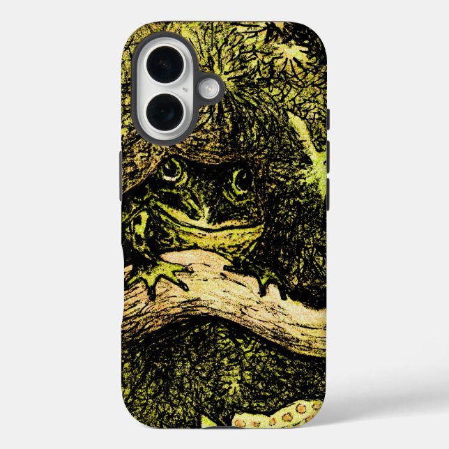Dutch Art Nouveau Frog in Tree Case-Mate iPhone Case (Back)
