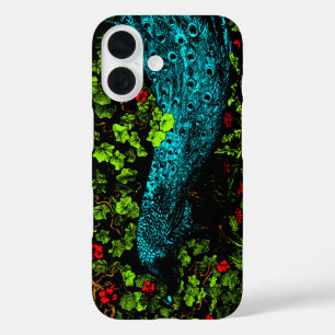 Dutch Art Nouveau Peacock and Butterfly iPhone 16 Case
