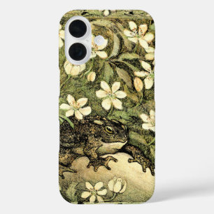 Dutch Art Nouveau Toad and Dogwood  iPhone 16 Case