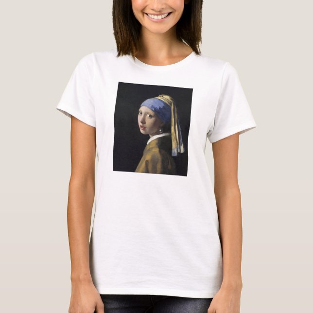 Dutch Artist Vermeer Painting Art of Painting T-Shirt (Front)