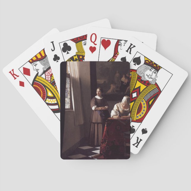 Dutch Artist Vermeer Painting Playing Cards (Back)