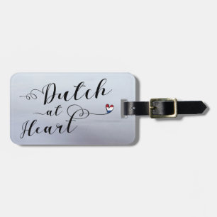 Dutch At Heart Luggage Tag Template, Holland