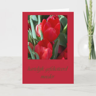 Dutch Birthday Card For Mother
