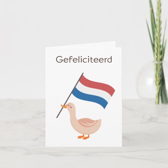 Dutch Birthday Card – Gefeliciteerd (Front)