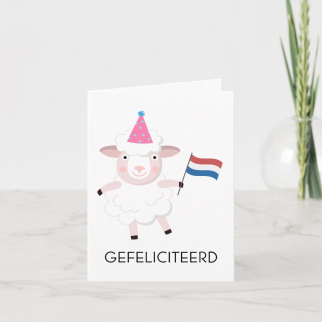 Dutch Birthday Card – Gefeliciteerd (Front)