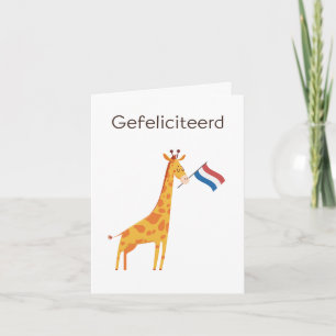 Dutch Birthday Card – Gefeliciteerd