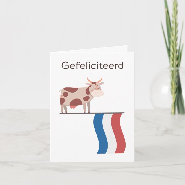 Dutch Birthday Card – Gefeliciteerd (Front)