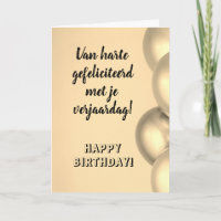 Dutch Birthday  Gefeliciteerd met je verjaardag