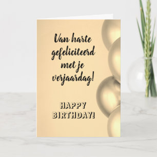 Dutch Birthday  Gefeliciteerd met je verjaardag Card