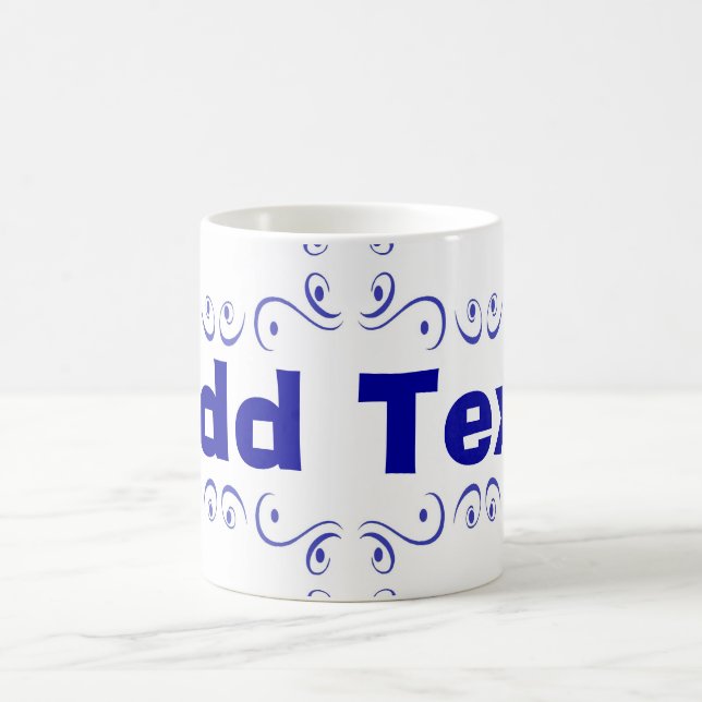 Dutch Blue Add Text Ceramic Mug (Center)