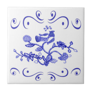 Dutch Blue Bird Tile