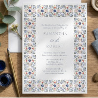Dutch Blue Tile Wedding