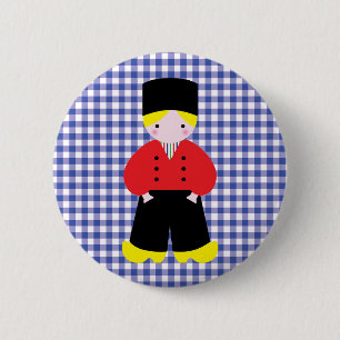 Dutch boy 6 cm round badge
