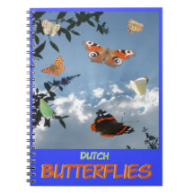 Dutch Butterflies Cust. Text Notebook