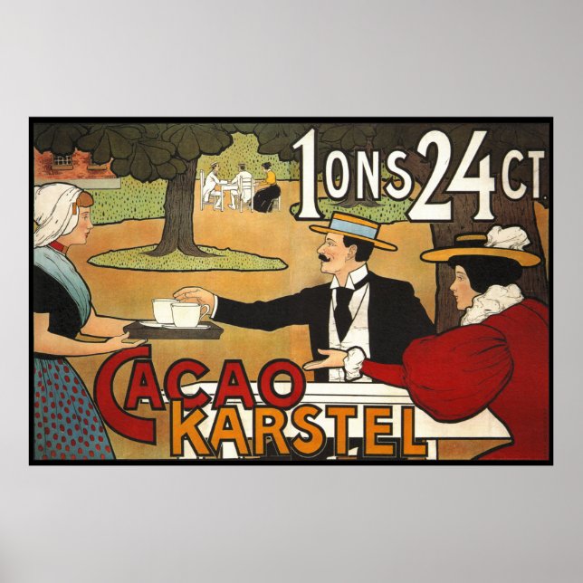 Dutch Cacao Ad 1897 Poster (Front)