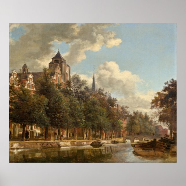 Dutch Canal - Jan van der Heyden Fine Art Poster (Front)