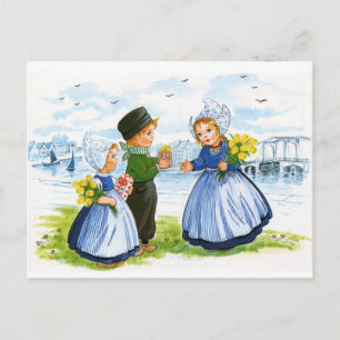 Dutch Children Postcard