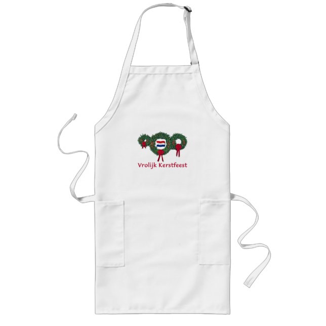 Dutch Christmas 2 Long Apron (Front)