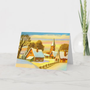 Dutch Christmas scene Holiday Card