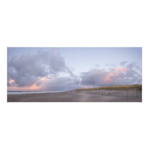 Dutch coast sunset panorama print