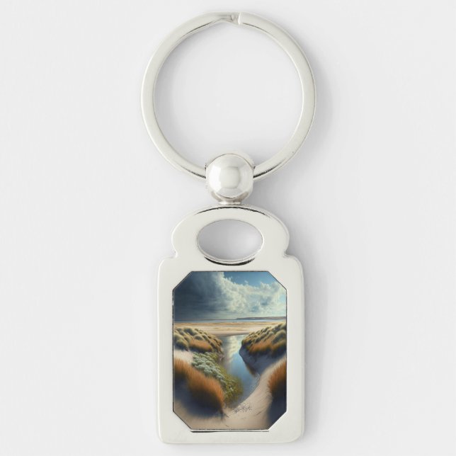 Dutch Coastal Dunes Key Ring (Front)