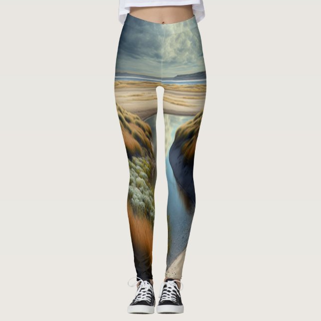 Dutch Coastal Dunes Leggings (Front)