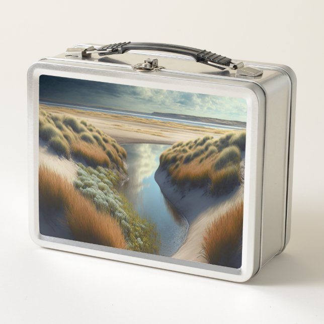 Dutch Coastal Dunes Metal Lunch Box (Front)