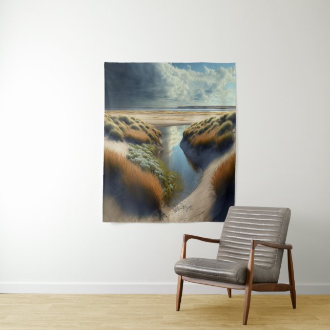 Dutch Coastal Dunes Tapestry (In Situ)