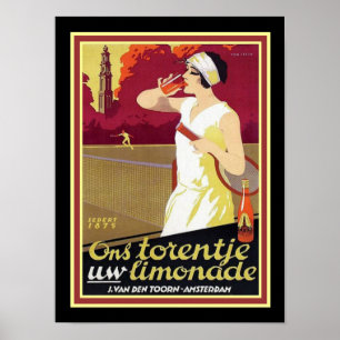 Dutch Deco Lemonade Ad Poster 12 x 16