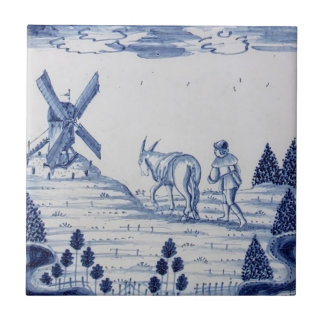Dutch Delft Tile Antique Reproduction-22