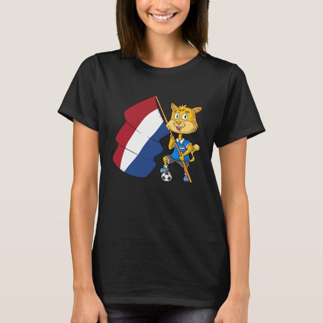 Dutch fan cat T-Shirt (Front)