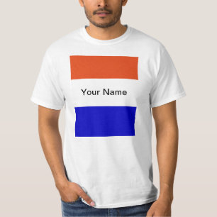 Dutch flag, add you own name, T-Shirt