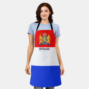 Dutch flag-coat arms apron