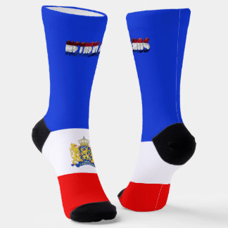 Dutch flag-coat of arms socks
