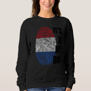 Dutch Flag Dna Fingerprint Holland Oranje Sweatshirt