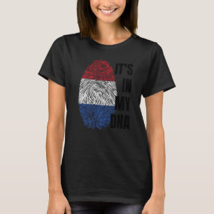 Dutch Flag Dna Fingerprint Holland Oranje T-Shirt