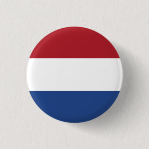 Dutch Flag, Flag of Netherlands 3 Cm Round Badge