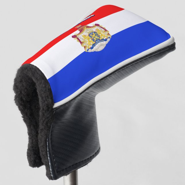 Dutch flag golf head cover (3/4 Front)