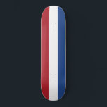 Dutch Flag Skateboard<br><div class="desc">This design features the national flag of the Netherlands (informally known as Holland), which is a country primarily located in Western Europe and partly in the Caribbean, forming the largest constituent country of the Kingdom of the Netherlands. In Europe, it consists of 12 provinces that border Germany to the east,...</div>
