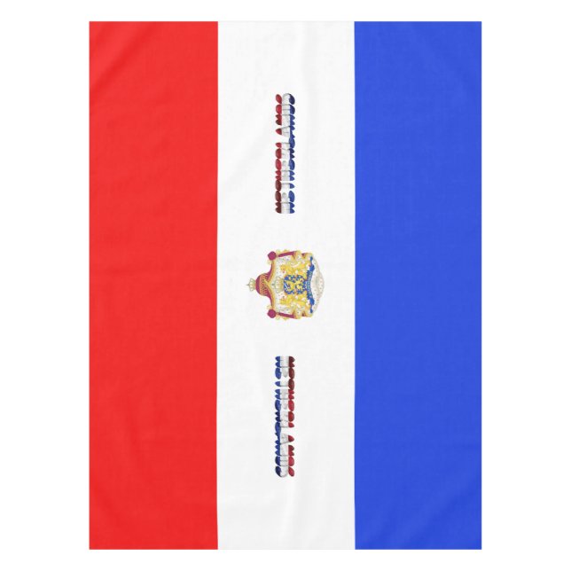 Dutch flag tablecloth (Front)