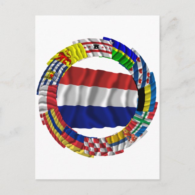 Dutch Flags Ring Postcard (Front)